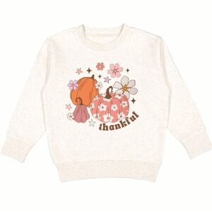 Sweet Wink Thankful Pumpkin Daisy Thanksgiving Crewneck size 9/10